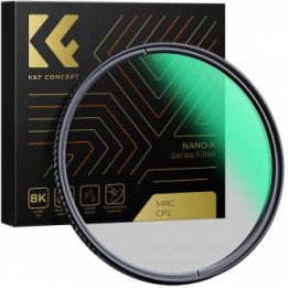 Filtr polaryzacyjny kołowy K&F Concept Nano-X MRC CPL - 62 mm