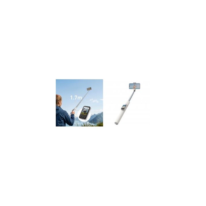 Selfie stick z monitorem podglądowym Telesin P1-CSS-02 do smartfonów