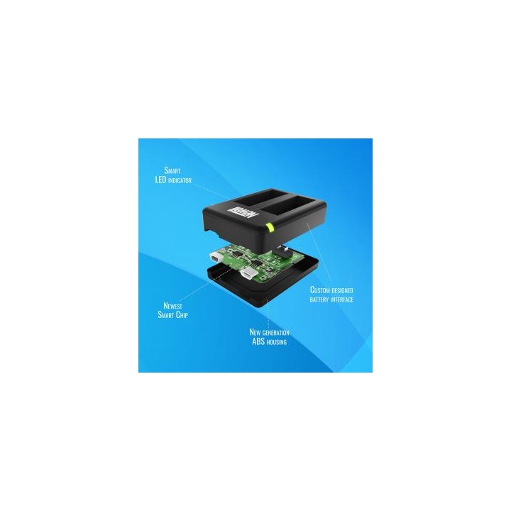 Ładowarka dwukanałowa Newell SDC-USB do akumulatorów AHDBT-401 do GoPro