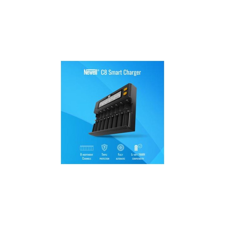 Ładowarka Newell Smart C8 do akumulatorów NiMH/Li-Ion