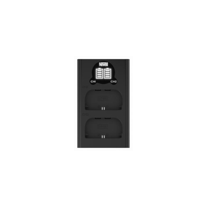 Ładowarka dwukanałowa Newell DL-USB-C do akumulatorów LP-E6 do Canon