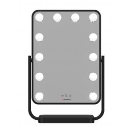 Lustro do makijażu Humanas HS-HM01 z oświetleniem LED - czarne