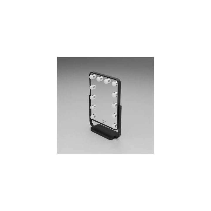Lustro do makijażu Humanas HS-HM01 z oświetleniem LED - czarne