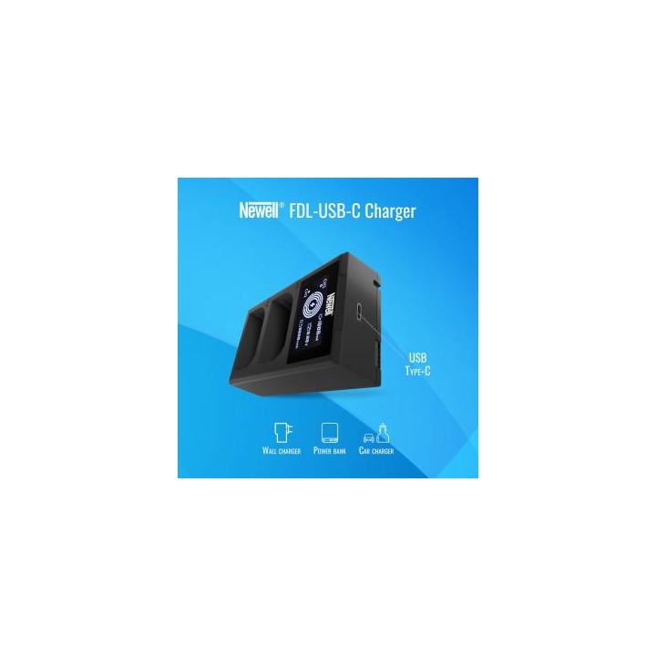 Ładowarka dwukanałowa Newell FDL-USB-C do akumulatorów LP-E17 do Canon