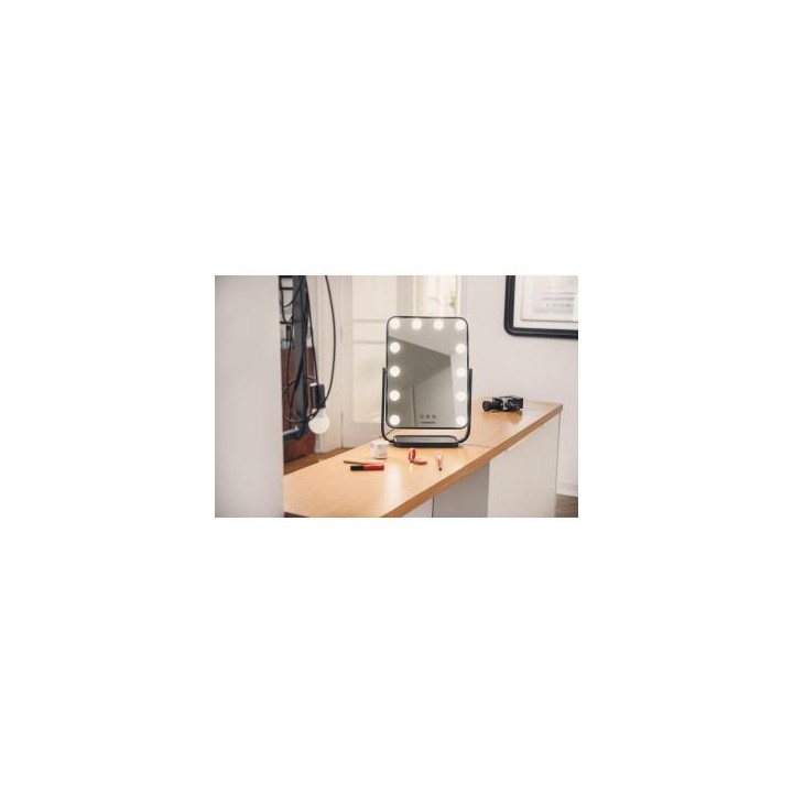 Lustro do makijażu Humanas HS-HM01 z oświetleniem LED - białe