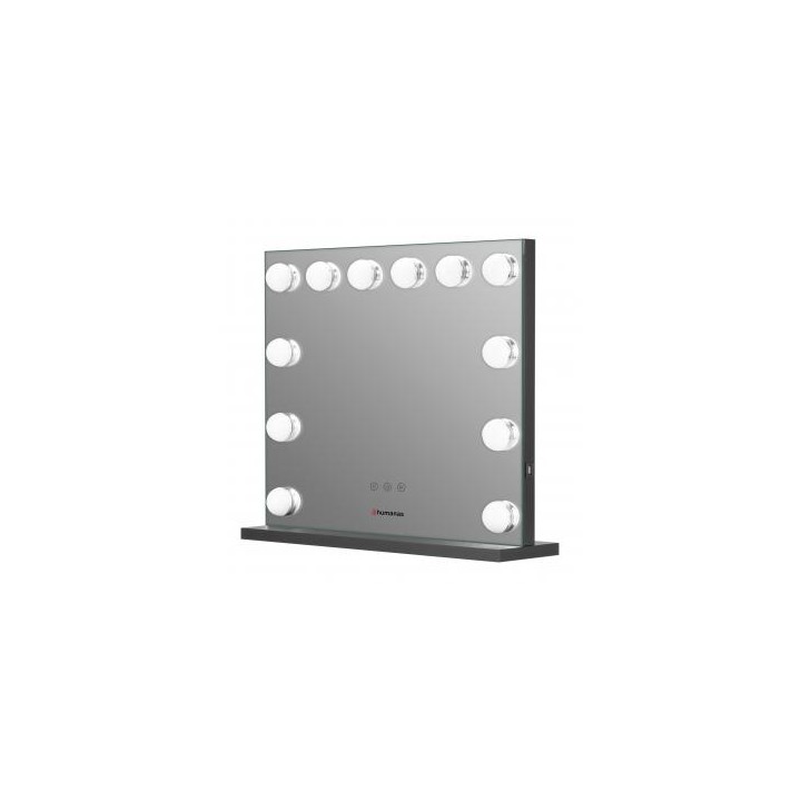 Lustro do makijażu Humanas HS-HM02 z oświetleniem LED - czarne