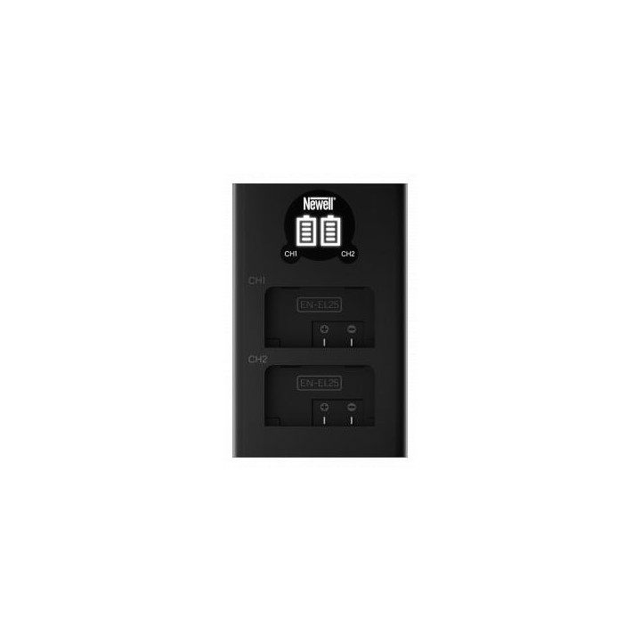 Ładowarka dwukanałowa Newell DL-USB-C do akumulatorów EN-EL25 do Nikon