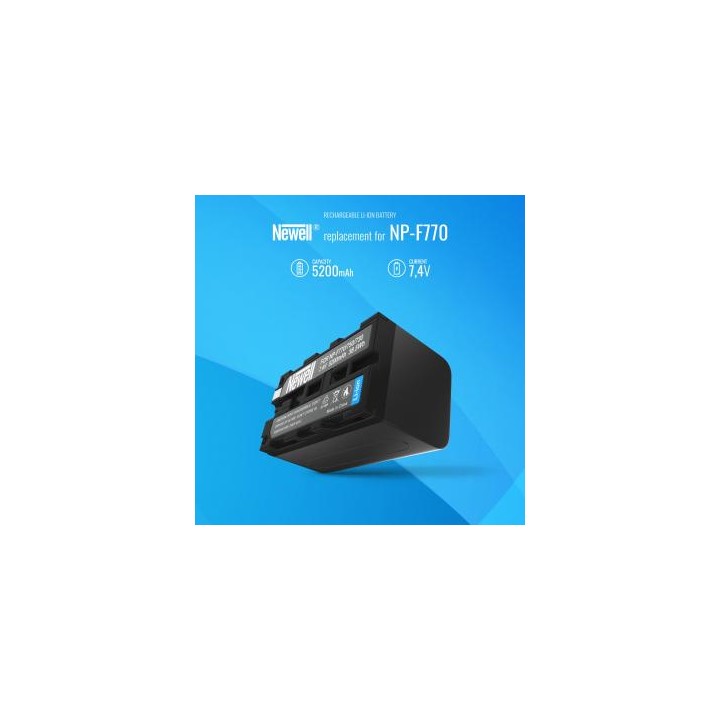 Zestaw ładowarka dwukanałowa Newell DL-USB-C i dwa akumulatory NP-F770 do Sony
