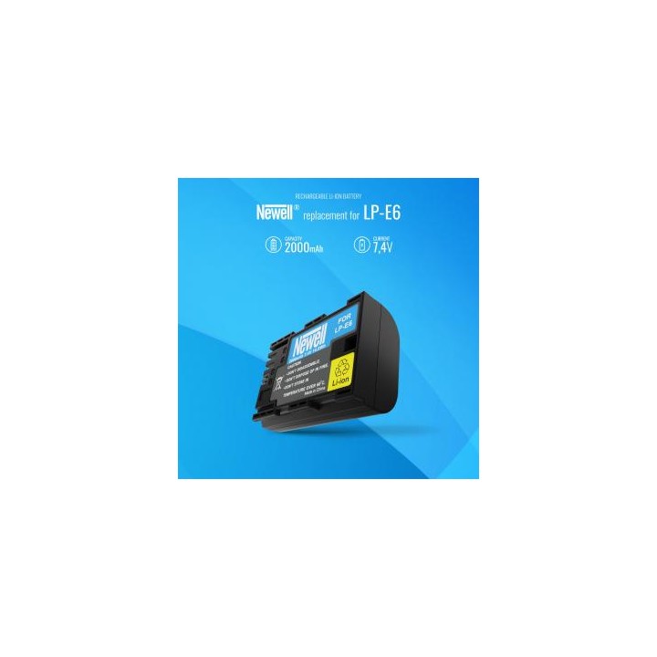 Zestaw ładowarka dwukanałowa Newell DL-USB-C i akumulator LP-E6 do Canon