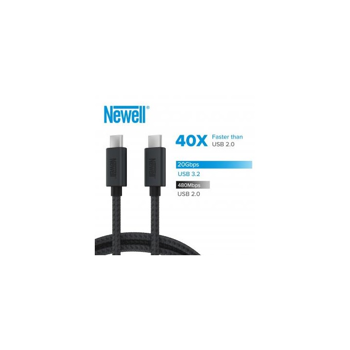 Kabel Newell USB-C - USB-C 3.2 Gen 2 - 2 m, grafitowy