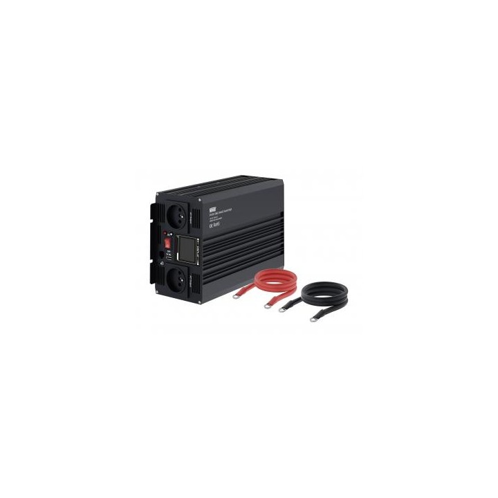 Przetwornica napięcia Newell z czystą sinusoidą - 12 V / 230 V, 1000 W