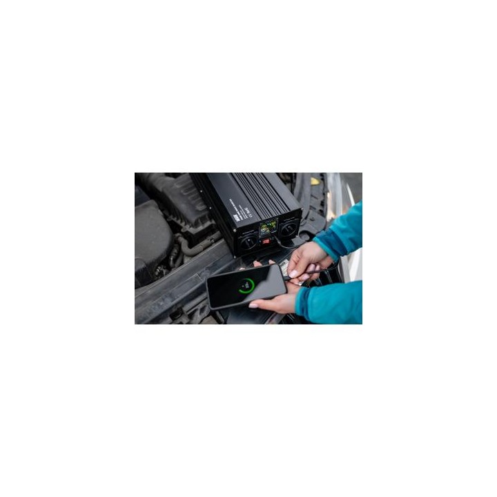 Przetwornica napięcia Newell z czystą sinusoidą - 12 V / 230 V, 2000 W