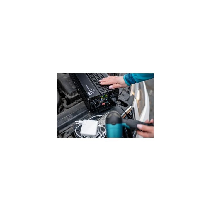 Przetwornica napięcia Newell z czystą sinusoidą - 12 V / 230 V, 2000 W