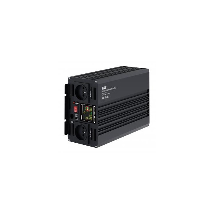 Przetwornica napięcia Newell z czystą sinusoidą - 24 V / 230 V, 1000 W