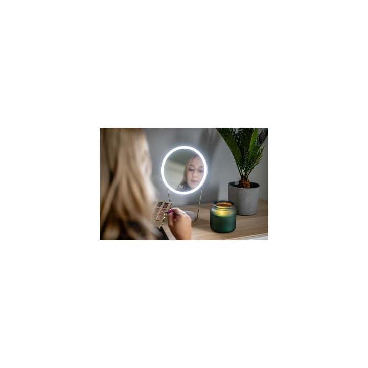 Lusterko do makijażu Humanas HS-ML01 z podświetleniem LED - białe