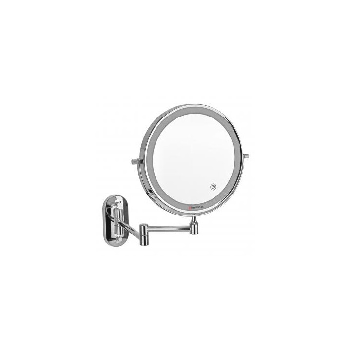 Lustro łazienkowe Humanas HS-BM01 z podświetleniem LED - srebrne
