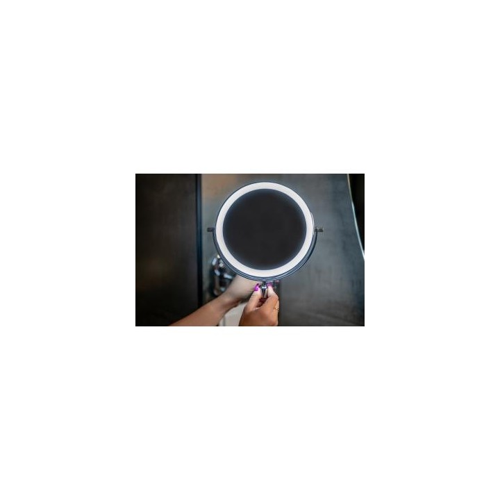 Lustro łazienkowe Humanas HS-BM01 z podświetleniem LED - srebrne
