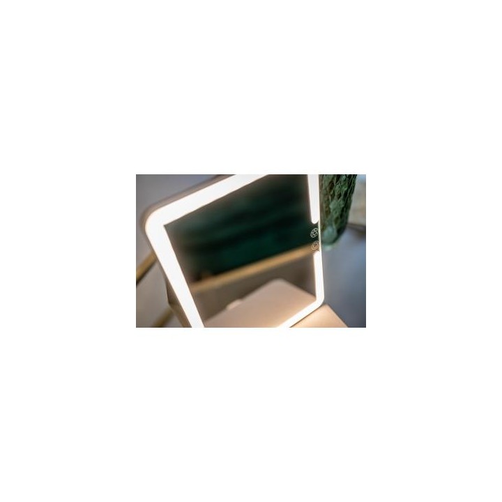 Lusterko do makijażu Humanas HS-ML02 z podświetleniem LED - białe