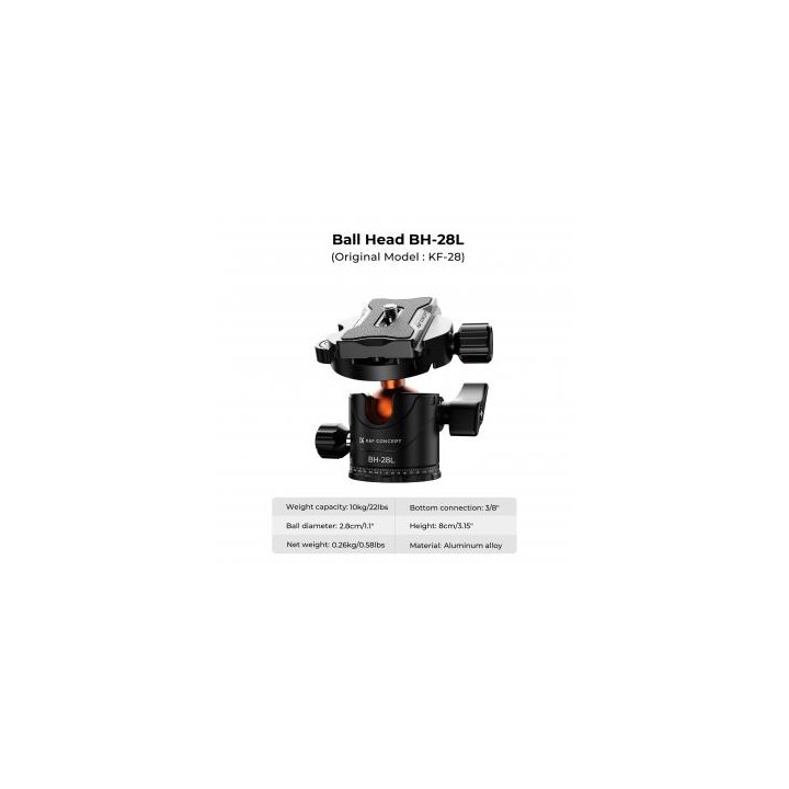 Statyw K&F Concept K254A3 z głowicą kulową BH-28L