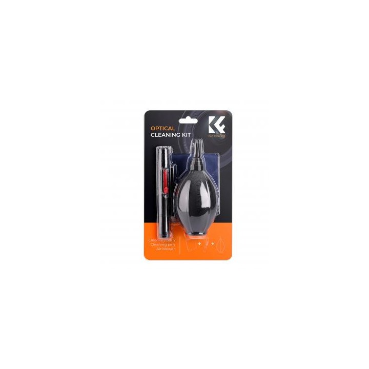 Zestaw czyszczący K&F Concept 3w1 - gruszka, mikrofibra, piórko fotograficzne