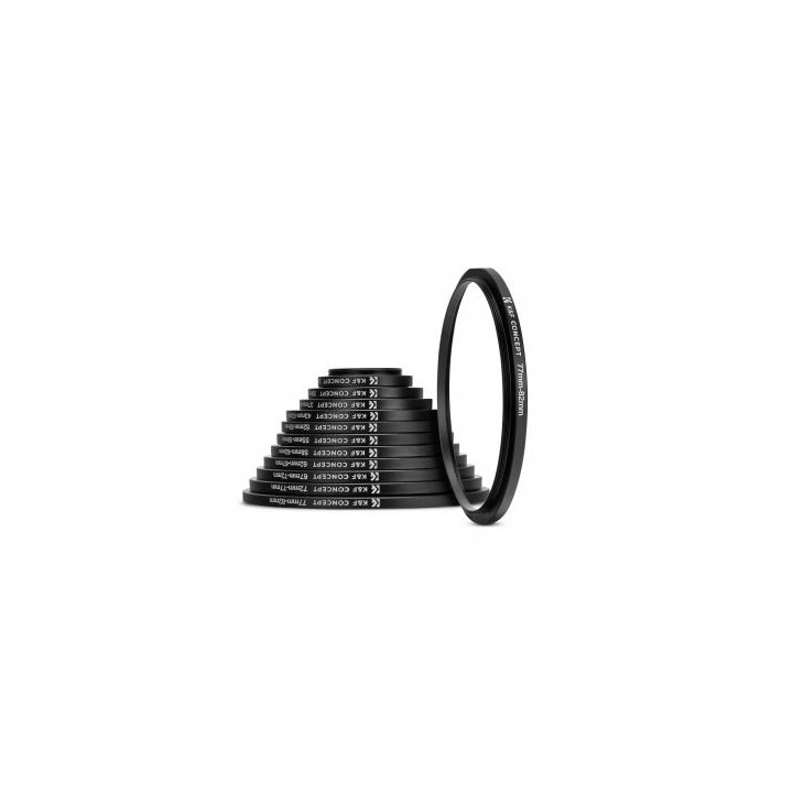 Zestaw pierścieni redukcyjnych do filtrów K&F Concept 11w1