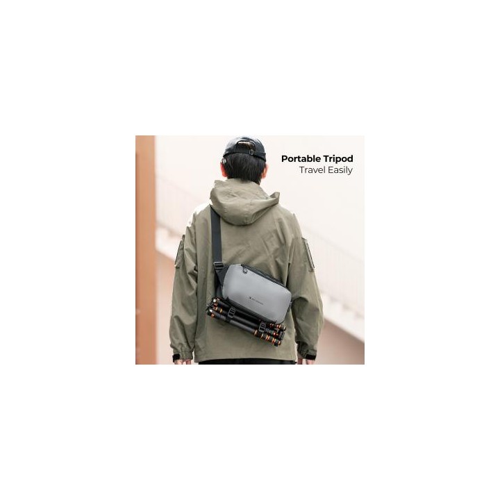 Torba fotograficzna K&F Concept Alpha Sling Bag 10 l - szara