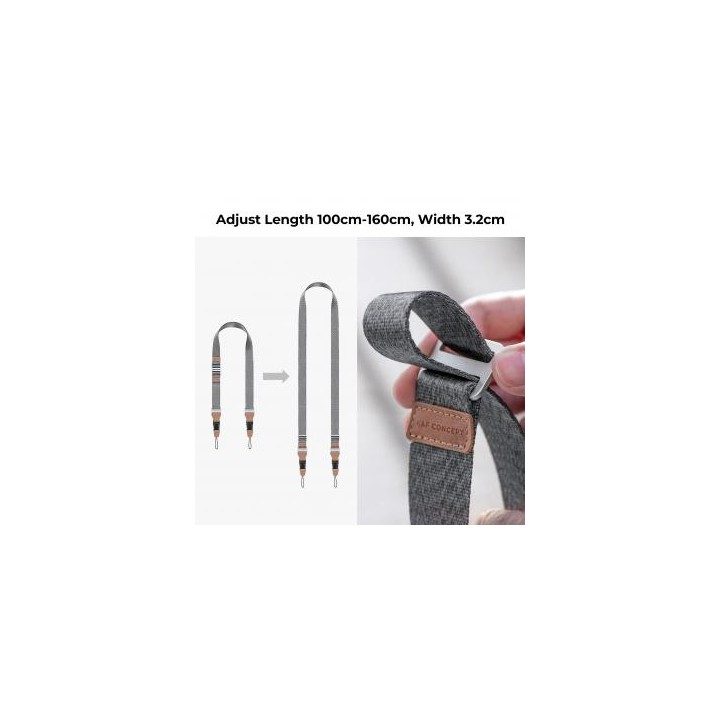 Pasek do aparatu K&F Concept Alpha Strap - szary