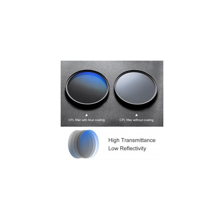 Filtr polaryzacyjny kołowy K&F Concept Nano-C HMC CPL - 62 mm