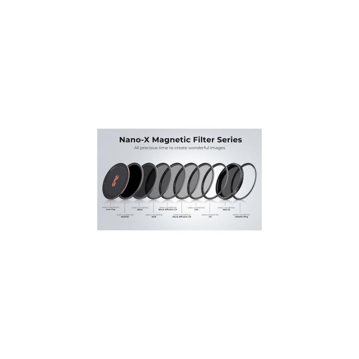 Filtr szary regulowany magnetyczny K&F Concept Nano-X MRC Fader ND8-128 - 62 mm