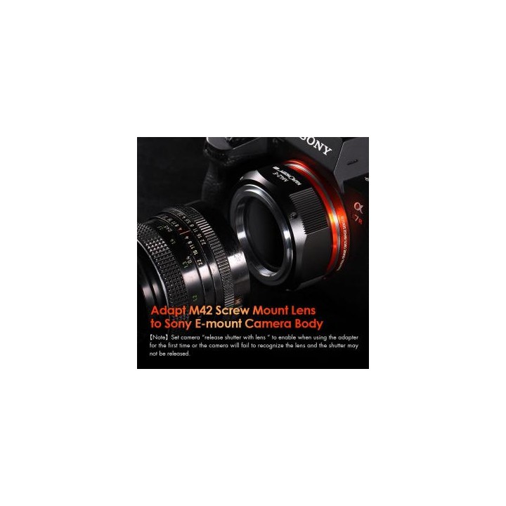Adapter bagnetowy K&F Concept Pro - M42 / Sony E