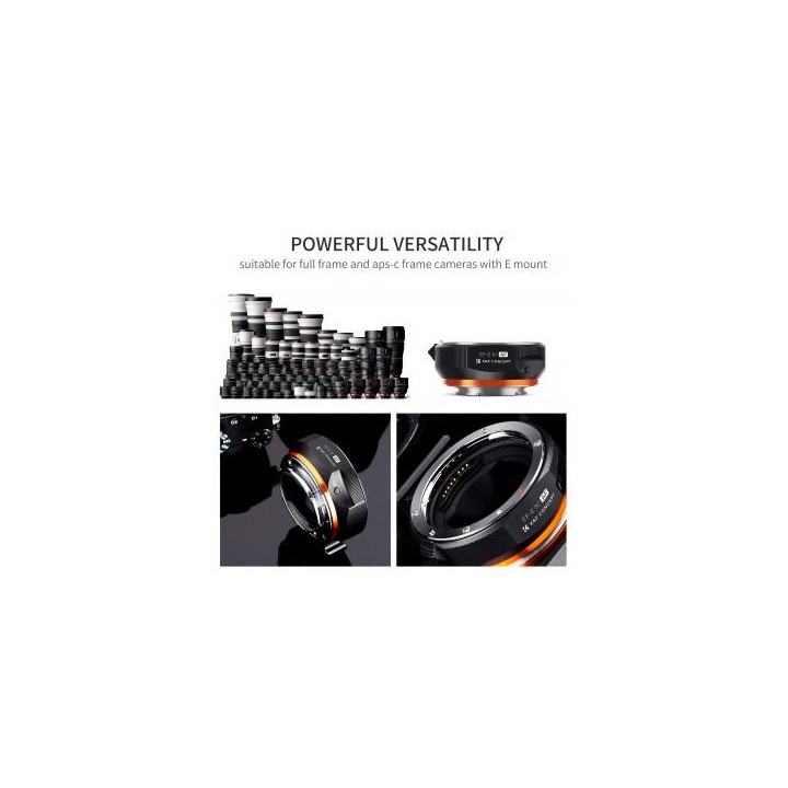 Adapter bagnetowy K&F Concept EF-E IV - Canon EF / Sony E