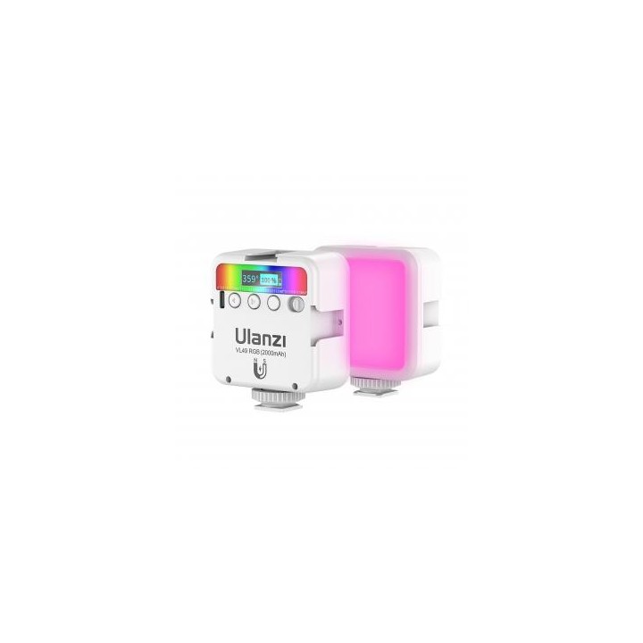 Lampa LED Ulanzi VL49 - RGB, WB (2500 K - 9000 K), biała