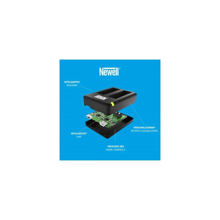 Ładowarka dwukanałowa Newell SDC-USB do akumulatorów CINSBAJA do Insta360 Ace / Ace Pro