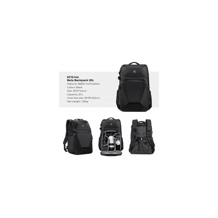 Plecak fotograficzny K&F Concept Beta Backpack 20 l - czarny