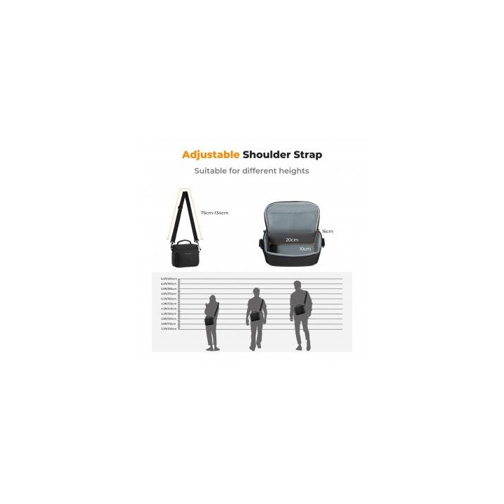 Torba fotograficzna K&F Concept Camera Sling Bag 5 l - czarna