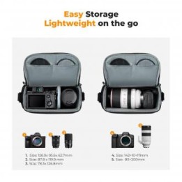 Torba fotograficzna K&F Concept Camera Sling Bag 5 l - granatowa