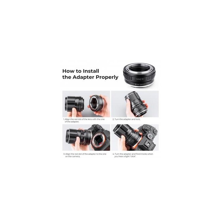 Adapter bagnetowy K&F Concept - M42 / Sony E