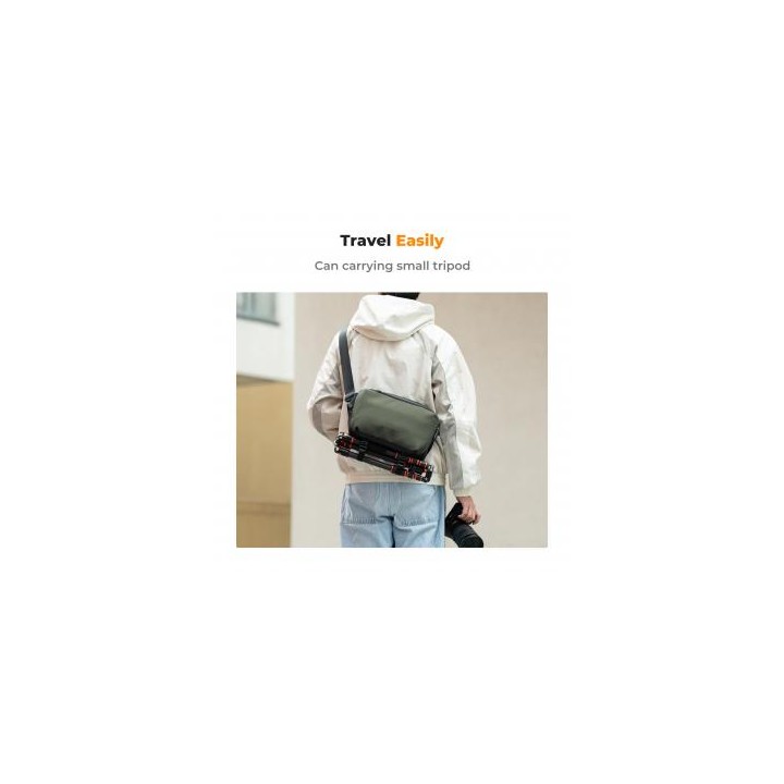 Torba fotograficzna K&F Concept Alpha Sling Bag 10 l - ciemnozielona