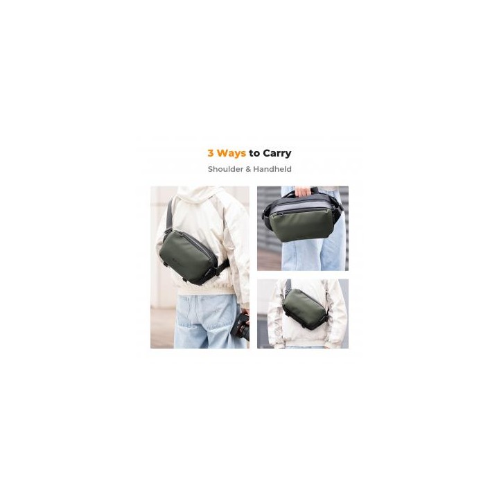 Torba fotograficzna K&F Concept Alpha Sling Bag 10 l - ciemnozielona