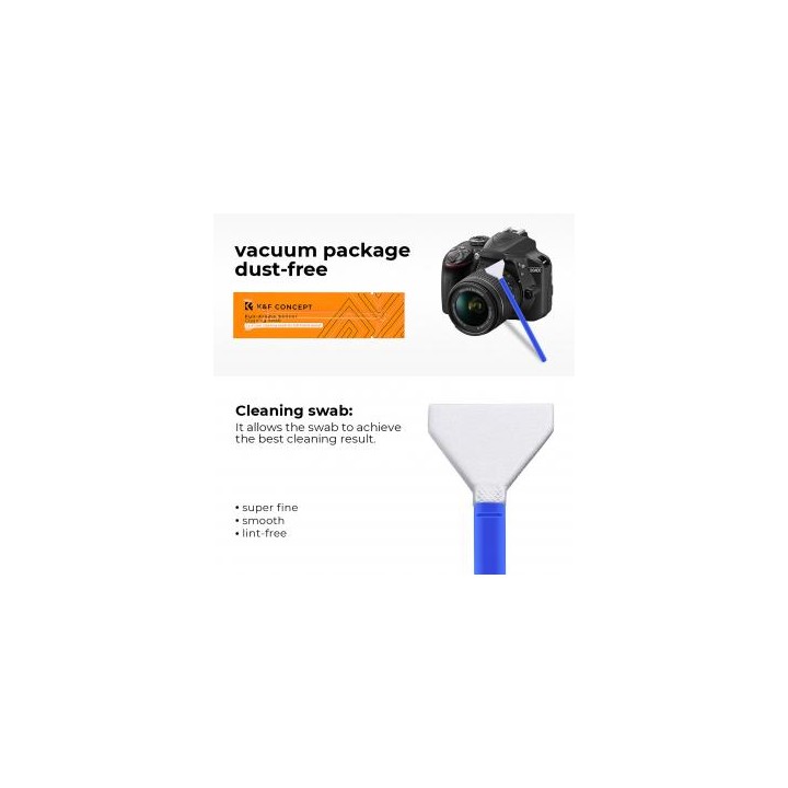 Zestaw czyszczący K&F Concept do matryc pełnoklatkowych Sensor Cleaning Swab Kit