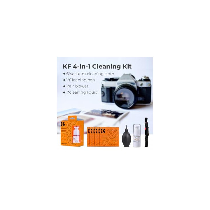 Zestaw czyszczący K&F Concept do optyki Cleaning Kit 4w1