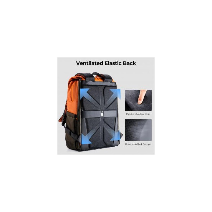 Plecak fotograficzny K&F Concept Urban Wander 20 l - pomarańczowy