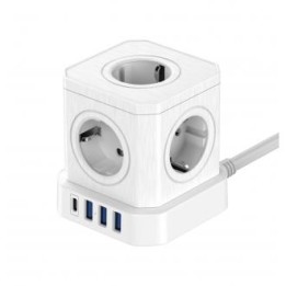 Kostka zasilająca Newell GaN Power Cube 9w1 - biała