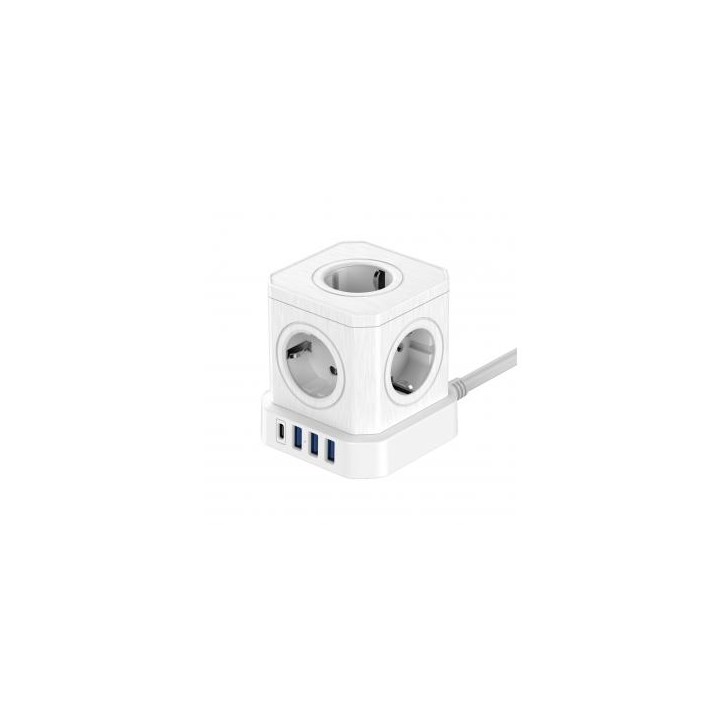 Kostka zasilająca Newell GaN Power Cube 9w1 - biała