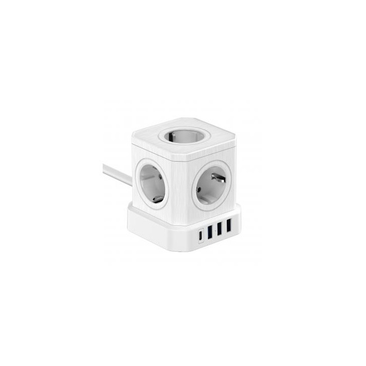 Kostka zasilająca Newell GaN Power Cube 9w1 - biała
