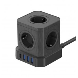 Kostka zasilająca Newell GaN Power Cube 9w1 - czarna