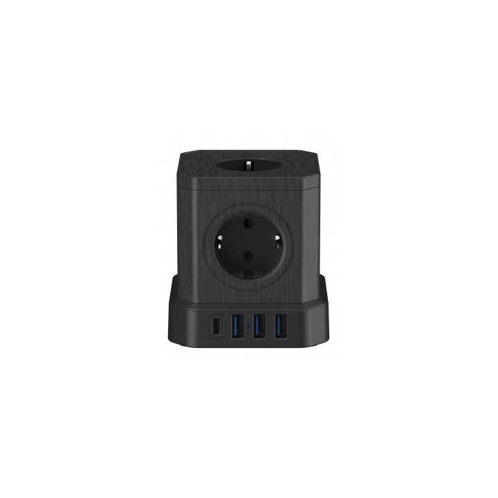 Kostka zasilająca Newell GaN Power Cube 9w1 - czarna
