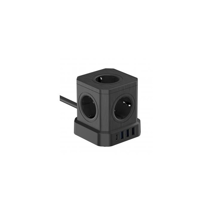 Kostka zasilająca Newell GaN Power Cube 9w1 - czarna