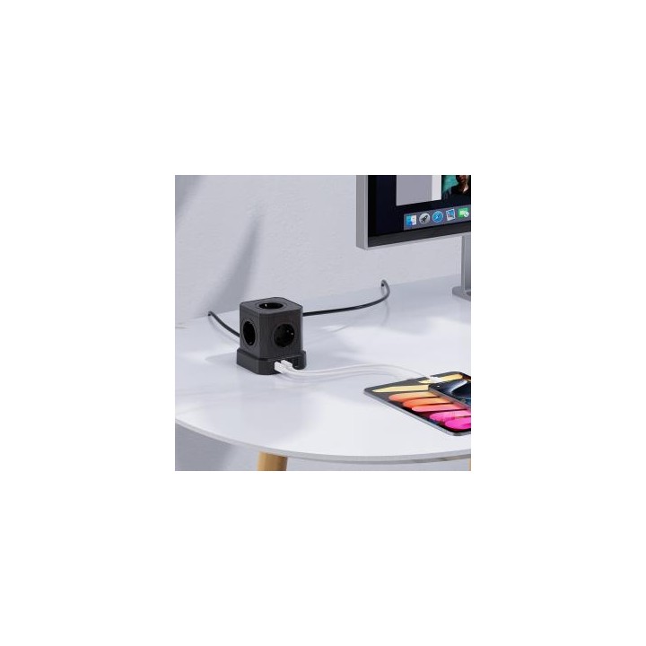 Kostka zasilająca Newell GaN Power Cube 9w1 - czarna