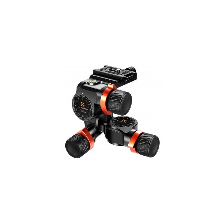 Głowica 3D z przekładnią zebątą K&F Concept GD3W